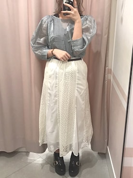 「へザー」｜「アイテム（ローファー）」を使った、あいりんさん（レディース・158cm）の春コーディネート