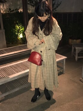 「DHOLIC（ディーホリック）のアイテム（バレエシューズ）」を使った、いそのかつお🥕さん（レディース・155cm）の秋コーディネート