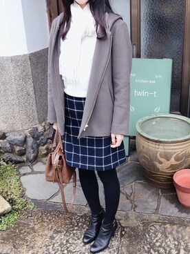 「laboratory work（ラボラトリーワーク）のアイテム」を使った、K*Kさん（レディース・160cm）の冬コーディネート
