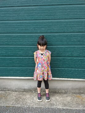 「グラグラ」｜「アイテム（ワンピース/ドレス）」を使った、ポコさん（キッズ・120cm）の夏コーディネート
