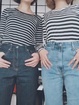 「chico_（チコ）のアイテム（パンツ）」を使った、カエデさん（レディース・156cm）の春コーディネート