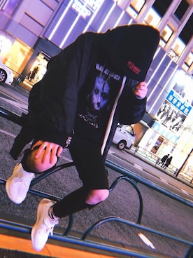 「イージーブースト」｜「アイテム（ブルゾン）」を使った、Takaさん（メンズ・165cm）の冬コーディネート