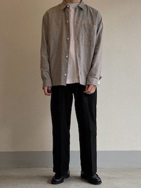 「stein（シュタイン）のアイテム（チノパンツ）」を使った、tohruさん（メンズ・168cm）の春コーディネート