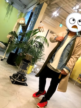 「RAGEBLUE（レイジブルー）のアイテム（その他アウター）」を使った、ナナシノゴンベエさん（メンズ・165cm）の冬コーディネート