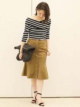 「Noble（ノーブル）のアイテム（サンダル）」を使った、accoさん（レディース・163cm）の夏コーディネート