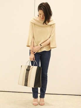 「Noble（ノーブル）のアイテム（サンダル）」を使った、accoさん（レディース・163cm）の夏コーディネート