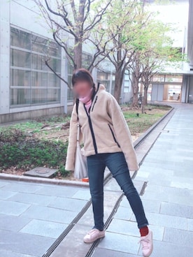 「アイテム（ブルゾン）」を使った、はるかさん（レディース・153cm・10代）の冬コーディネート