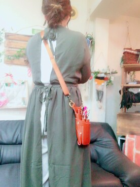 「CHAPTER L, LONDON（チャプターエルロンドン）のアイテム」を使った、NA→☆さん（レディース・156cm）の冬コーディネート