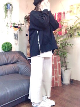 「Lee（リー）のアイテム（ハンチング/ベレー帽）」を使った、NA→☆さん（レディース・156cm）の冬コーディネート