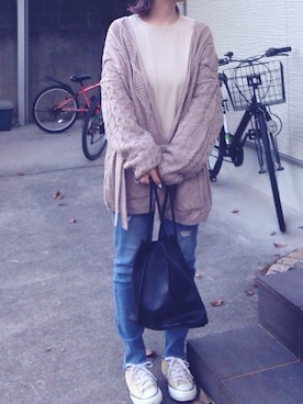 「CREA（クレア）のアイテム」を使った、NA→☆さん（レディース・156cm）の秋コーディネート