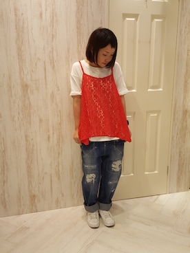 「アイテム（アンサンブル）」を使った、UKIさん（レディース・155cm）の夏コーディネート