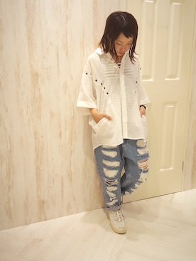 UKIさん（レディース・155cm）の夏コーディネート