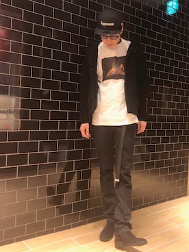 「RAGS McGREGOR （ラグスマックレガー）のアイテム（シューズ）」を使った、akihiro hachiyaさん（メンズ・173cm）の冬コーディネート