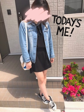 「CONVERSE（コンバース）のconverse（コンバース） ALL STAR OX（オールスターOX）（スニーカー）」を使った、yurikaさん（レディース・158cm）の春コーディネート