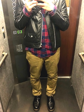 akiさん（メンズ・180cm）の冬コーディネート