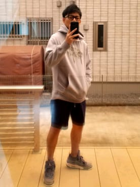「VANS（バンズ）のアイテム（パーカー）」を使った、たけし19☆9さん（メンズ・172cm）の春コーディネート