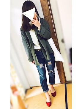 メイさん（レディース・151cm）の春コーディネート