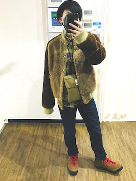 「MT. RAINIER DESIGN（マウントレイニアデザイン）のアイテム（バッグ）」を使った、ふーさん（メンズ・170cm）の冬コーディネート