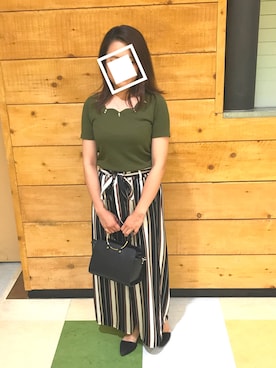 「LOWRYS FARM（ローリーズファーム）のセパレートパンプス　714388（パンプス）」を使った、とーもさん（レディース・154cm）の夏コーディネート