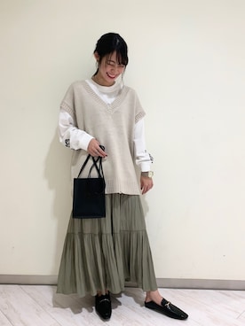 さとめぐさん（レディース・159cm）の秋コーディネート