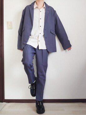 「ASTRONOMY（アストロノミー）のアイテム（テーラードジャケット）」を使った、ひろきさん（メンズ・168cm）の冬コーディネート
