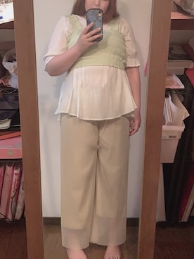 「noannu（ノアンヌ）のアイテム」を使った、にんじんさん（レディース・164cm）の夏コーディネート