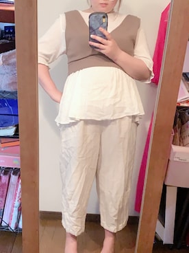 「noannu（ノアンヌ）のアイテム」を使った、にんじんさん（レディース・164cm）の夏コーディネート