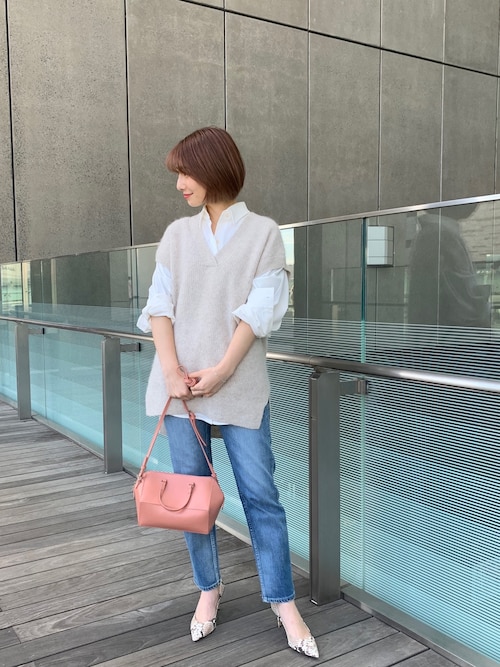 Loungedress ラマニットベスト　FREEサイズ LOUNGEDRESS（ラウンジドレス）の「ラマニットベスト（ベスト）」 - WEAR