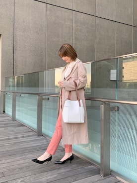 「LOUNGEDRESS（ラウンジドレス）のアイテム（その他アウター）」を使った、sonokommyさん（レディース・161cm）の冬コーディネート