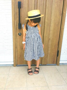 「DAISO（DAISO）のアイテム（腕時計）」を使った、Moiさん（キッズ・100cm）の夏コーディネート