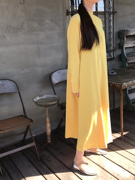 「Graphpaper（グラフペーパー）のアイテム（シャツワンピース）」を使った、mさん（レディース・163cm）の秋コーディネート