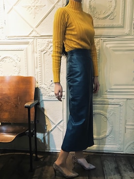 「Marc by Marc Jacobs（マークバイマークジェイコブス）のアイテム（リング）」を使った、mさん（レディース・163cm）の冬コーディネート