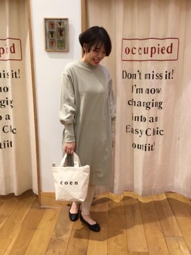 「coenスタッフスタイリング」｜「アイテム（レッグウェア）」を使った、みかさん（レディース・160cm）の冬コーディネート