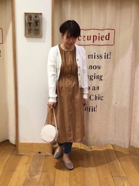 「coenスタッフスタイリング」｜「アイテム（パンプス）」を使った、みかさん（レディース・160cm）の冬コーディネート