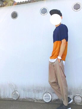 「ice.（アイス）のアイテム（腕時計）」を使った、もーとん🇮🇹さん（メンズ・181cm）の夏コーディネート