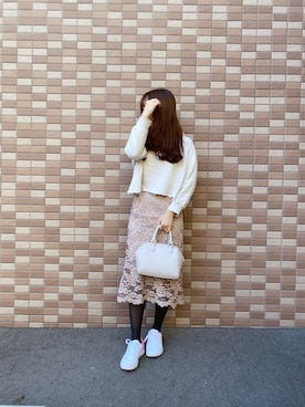 「LILY BROWN（リリーブラウン）のアイテム（パーカー）」を使った、knmnyanさん（レディース・152cm）の冬コーディネート