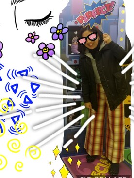 「MSGM（エムエスジーエム）のアイテム（パンツ）」を使った、marimo さん（レディース・154cm）の冬コーディネート