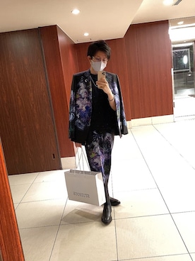 「STUDIOUS（ステュディオス）のアイテム（バッグ）」を使った、まっつぁあんさん（メンズ・174cm）の秋コーディネート