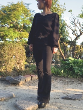 「ヘソだし」｜なべちゃんさん（レディース・151cm・20代）の春コーディネート