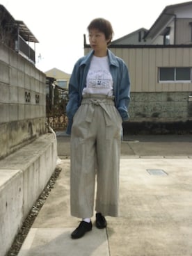 「コンフォートシューズ」｜めんめさんさん（レディース・163cm）の春コーディネート