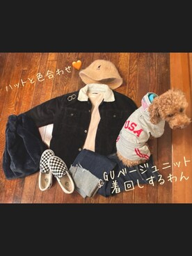 「GUコーデ」｜「アイテム（スリッポン）」を使った、nagiさん（レディース・154cm）の秋コーディネート