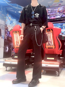 「ダニエルウェリントン」｜「アイテム（ブーツ）」を使った、TOWAさん（メンズ・168cm）の秋コーディネート