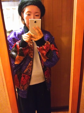 「エムエーワン」｜「アイテム（ブルゾン）」を使った、dgcyanさん（レディース・150cm）の冬コーディネート
