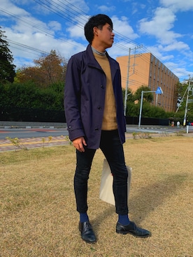 「シンプルおしゃれが好き」｜「アイテム（カバーオール）」を使った、koutaさん（メンズ・178cm）の秋コーディネート