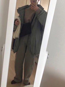 「level7」｜「アイテム（ファッション雑貨）」を使った、naoさん（レディース・161cm）の冬コーディネート