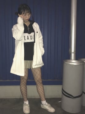 「Champion（チャンピオン）のアイテム（その他アウター）」を使った、같은さん（レディース・153cm）の春コーディネート
