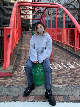 瀧澤優花さん(レディース・159cm)の冬コーディネート