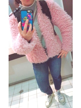 「H&M（エイチ・アンド・エム）のアイテム（その他アウター）」を使った、ayumin-minさん（レディース・155cm）の春コーディネート