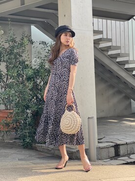 「rienda（リエンダ）のアイテム（キャップ）」を使った、riendaofficialさん（レディース）の春コーディネート