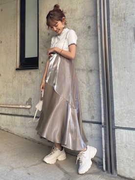 riendaofficialさん（レディース）の春コーディネート